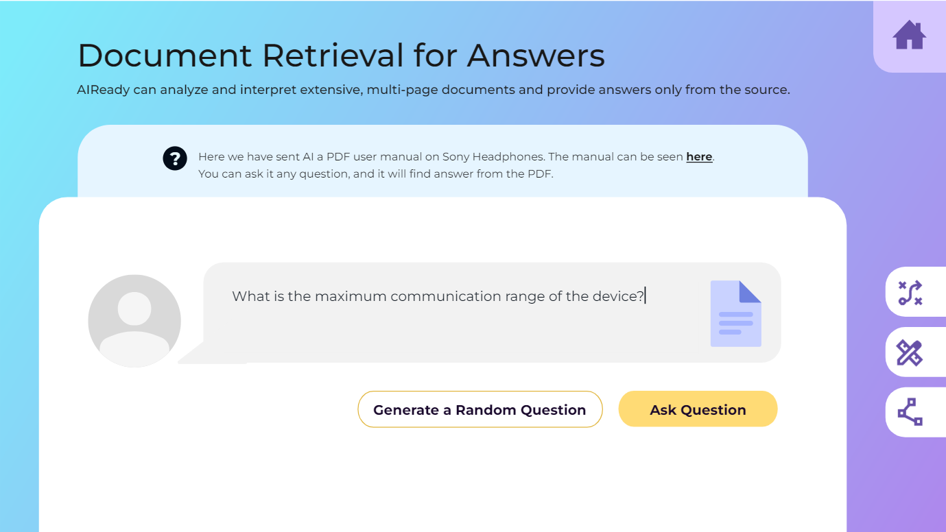 The learner types: What is the maximum communication range of the device?